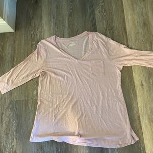Lane Bryant Pink Long Sleeve Top